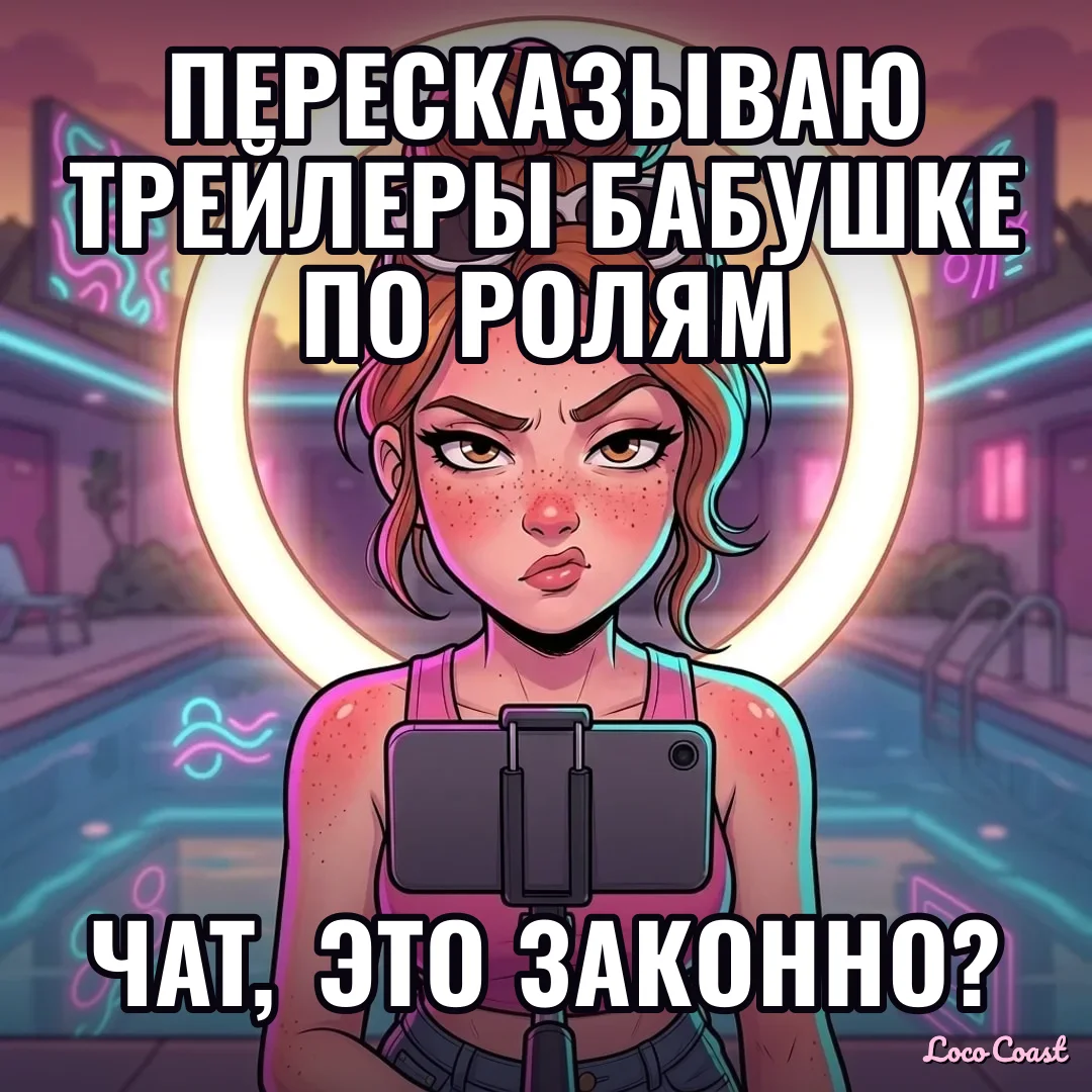 Пересматриваю три видео GTA 6 по кругу: Пересказываю трейлеры бабушке по ролям / Чат, это законно?