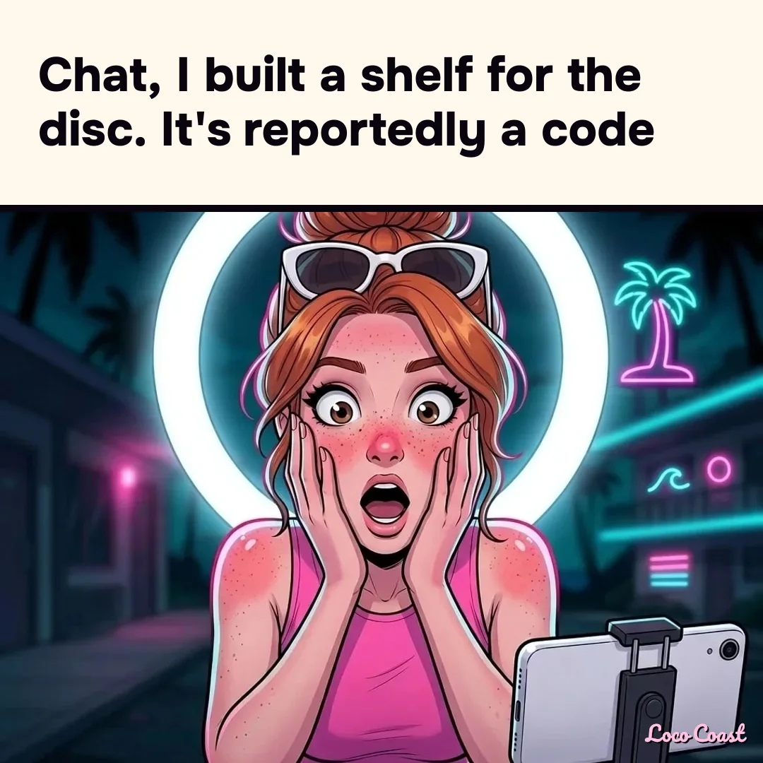 Physical edition, reportedly: a code in a box: Chat, I built a shelf for the disc. It's reportedly a code