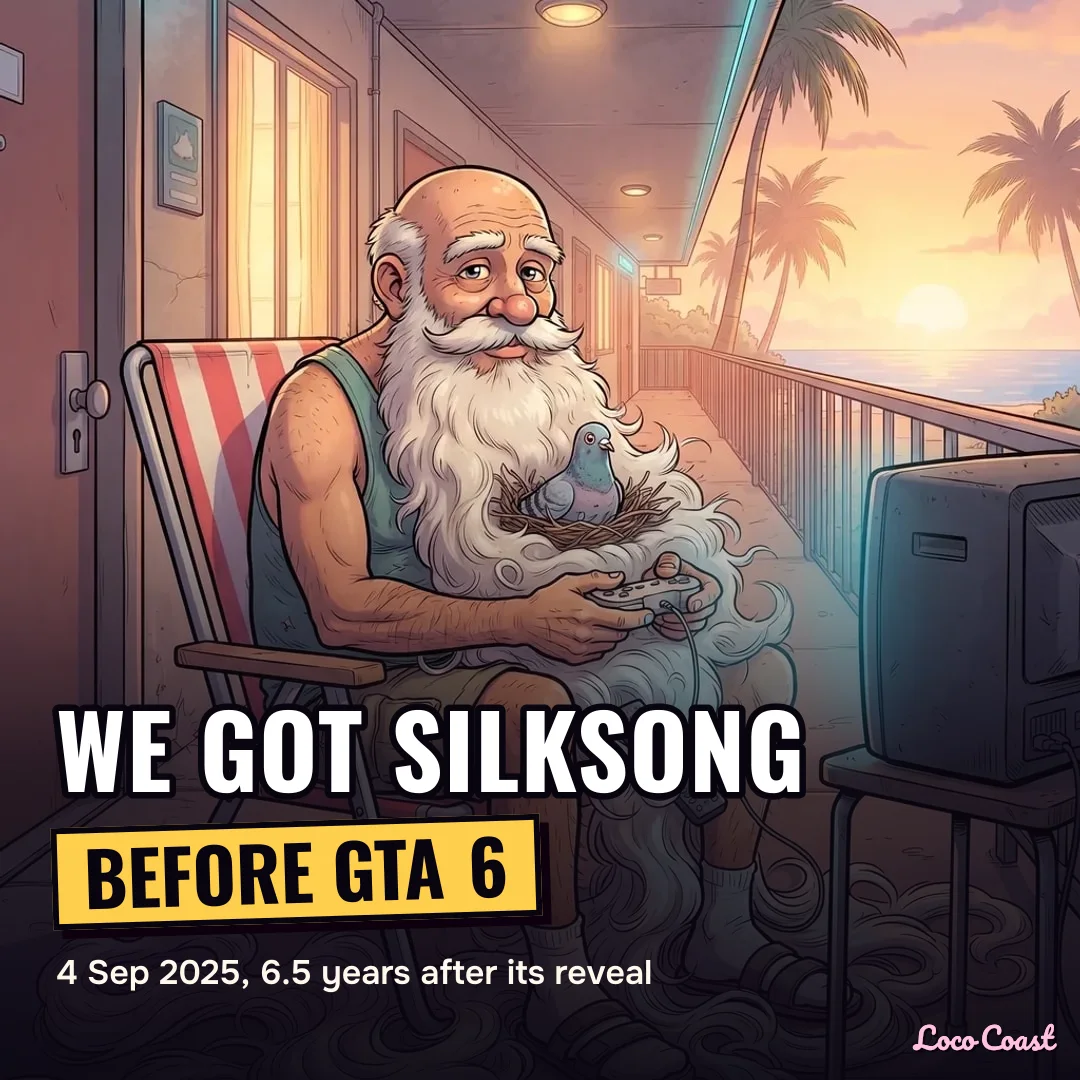 We got Silksong before GTA 6: We got Silksong before GTA 6 / 4 Sep 2025, 6.5 years after its reveal